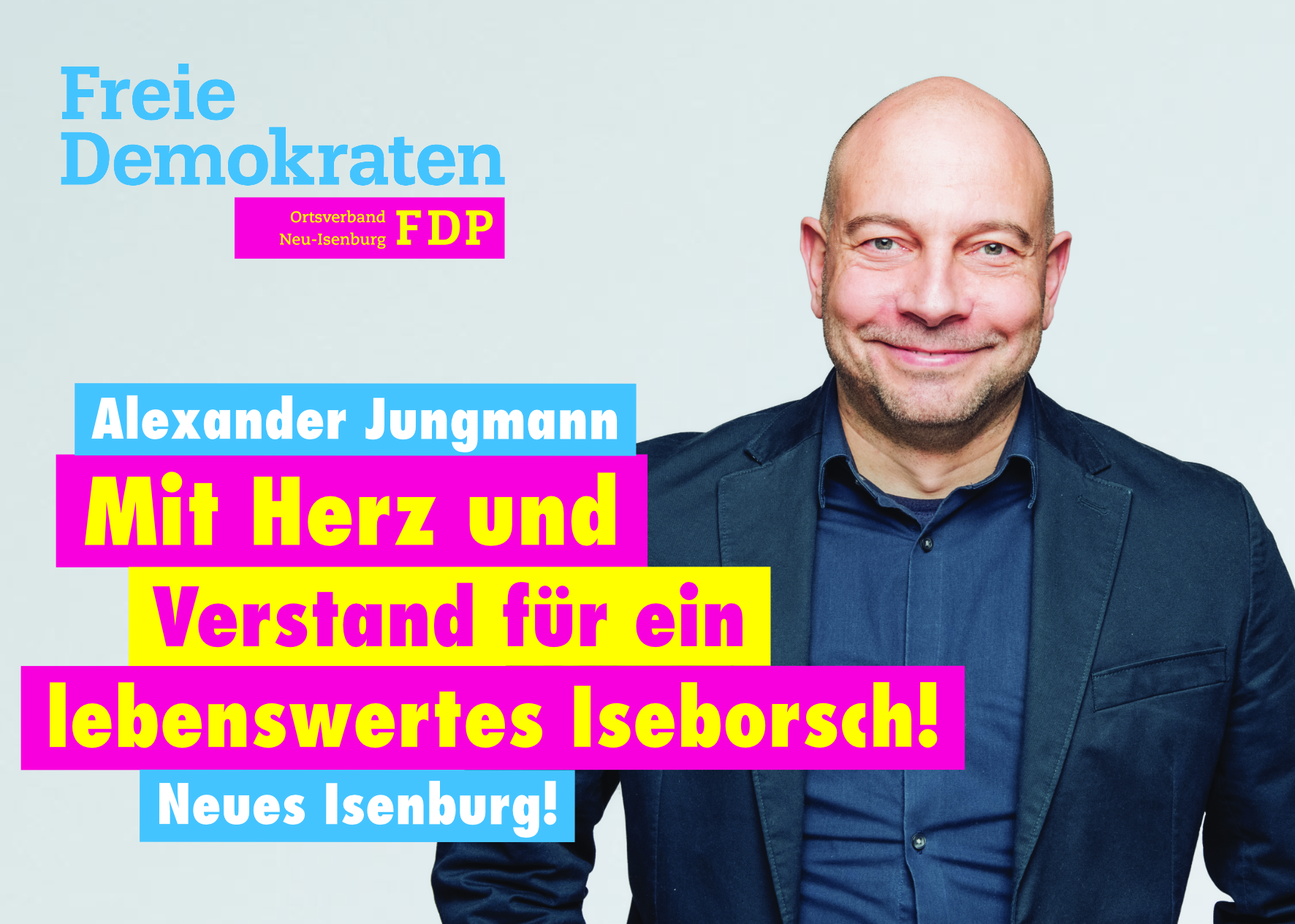 Alexander Jungmann, Listenplatz 4. zur Kommunalwahl am 14. März 2021 in Neu-Isenburg und Listenplatz 1 zur Ortsbeiratswahl in Gravenbruch.