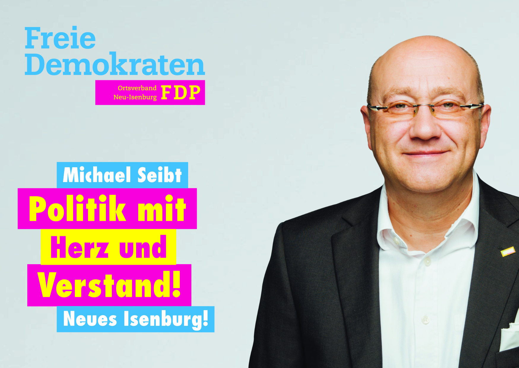 Michael Seibt, Listenplatz 2. zur Kommunalwahl am 14. März 2021 in Neu-Isenburg.