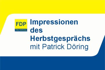 Impressionen des Herbstgesprächs mit Patrick Döring.